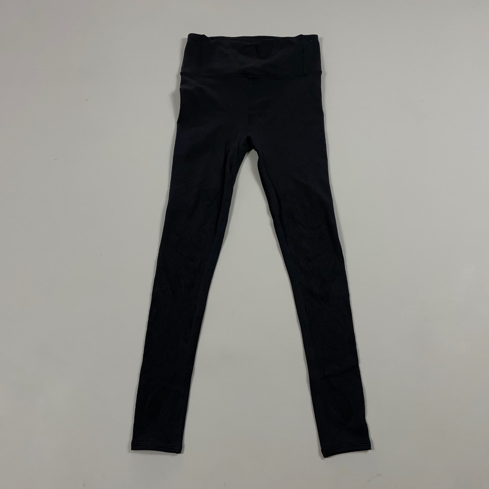 Lululemon Womens High Rise Mesh Laser Cut Leggings Black Size 6